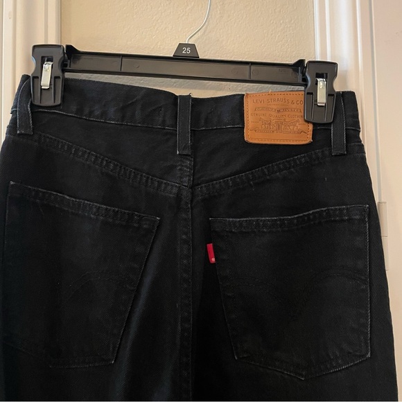 Levi’s High Loose Flare Jeans | Color: Black / “Trainwreck” - Picture 6 of 6